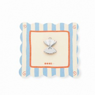 BY31&reg; Ciondoli in ottone Eco-brass pasta farfalle argento