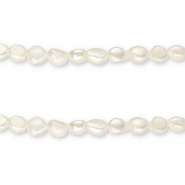 TQ Perle di acqua dolce pepita tonda 8-9mm bianco naturale