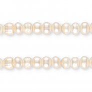 TQ Perle di acqua dolce tonda 7x6mm bianco naturale