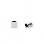 Terminali di metallo DQ (Ø2,5mm) argento antico (privo di nichel)