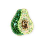 Spille avocado verde-oro-trasparente