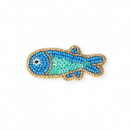 Spille pesce oro-blu-turchese