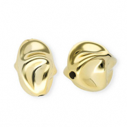 Perline in acrilico ovale oro