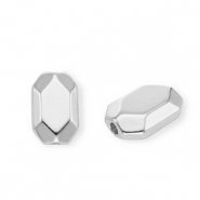 Perline in acrilico ottagono argento