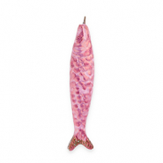 Ciondoli di ceramica greca DQ&reg; sarda rosa orchidea-frutto di bosco vintage