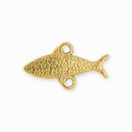 BY31&reg; Componenti in acciaio inossidabile distanziatore pesce con 2 anellini oro