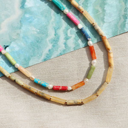 Set di ispirazione Crea gioielli colorati con perline tubo in pietra naturale