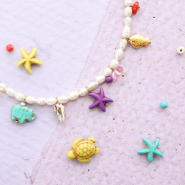 Set di ispirazione Idee creative con perline in pietra naturale howlite