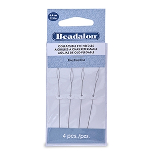 Beadalon aghi flessibili 6.4cm fine argento