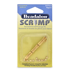 Beadalon viti di fissaggio Finding Kit 1.04mm oro