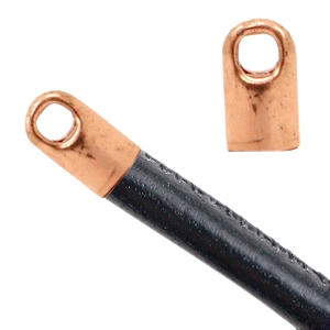 Componenti di metallo TQ terminale &Oslash;2,6 mm oro rosa (privo di nichel)