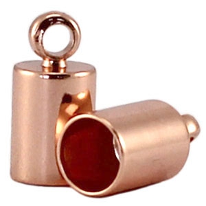 Terminali DQ 3mm oro rosa 