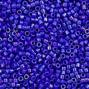 Perline Miyuki Delica 11/0 Opaque luster cobalt blue DB-216