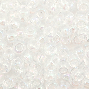 Rocailles Miyuki 6/0 Transparent AB crystal 6-250