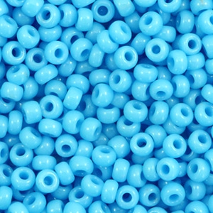 Rocailles Miyuki 8/0 Opaque turquoise blue 8-413