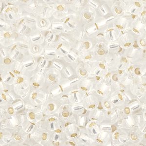 Rocailles Miyuki 8/0 Silverlined crystal 8-1
