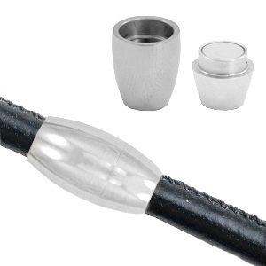 Componenti in acciaio inossidabile chiusura magnetica &Oslash;6mm argento antico