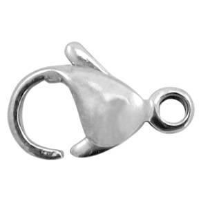 Componenti in acciaio inossidabile chiusura moschettone 11 mm argento antico