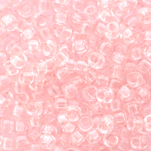 Rocailles Miyuki 8/0 Transparent light tea rose 8-155
