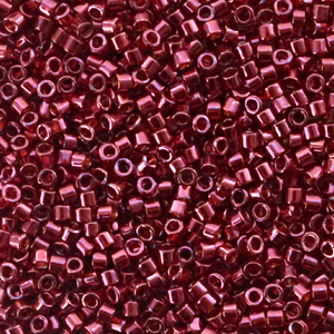 Perline Miyuki Delica 11/0 Gold luster wine red DB-116