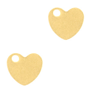 Ciondoli in acciaio inossidabile a forma di cuore oro