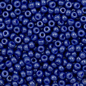 Rocailles Miyuki 8/0 Duracoat opaque dyed navy blue 8-4493