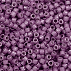 Perline Miyuki Delica 11/0 Duracoat opaque dyed medium purple DB-2360