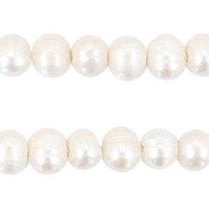 BQ Perle di acqua dolce rotonde 7-8mm bianco naturale 
