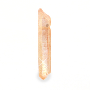 Pendente in pietra naturale Quarzo pesca-arancio chiaro