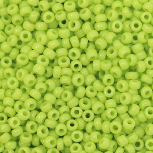 Rocailles Miyuki 11/0 Opaque chartreuse green 11-416