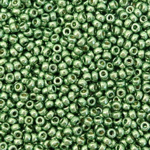 Rocailles Miyuki 11/0 Duracoat galvanized sea green 11-4215