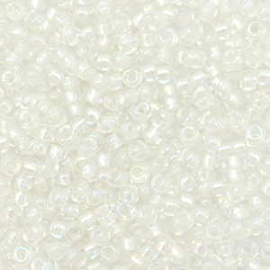 Rocailles Miyuki 11/0 Fancy lined soft white 11-3637