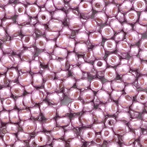 Rocailles Miyuki 8/0 Duracoat galvanized dusty orchid purple 8-4218