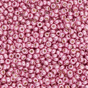 Rocailles Miyuki 11/0 Duracoat galvanized hot pink 11-4210