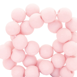 Perline in acrilico 4 mm rosa abbronzatura