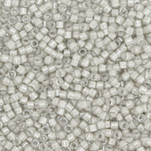Perline Miyuki Delica 11/0 Fancy lined moonstone grey DB-2391