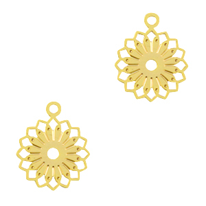Pendenti in stile boh&eacute;mien a forma di fiore oro