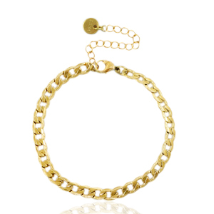 Bracciali in acciaio inossidabile maglia oro