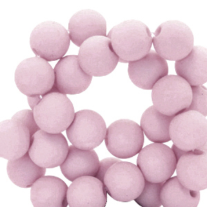 Perline in acrilico 6 mm opaca lilac vintage