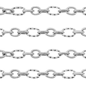 Componenti in acciaio inossidabile catena a rol&ograve; ovale anchor cable links argento