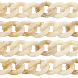Catena in acrilico 22mm beige