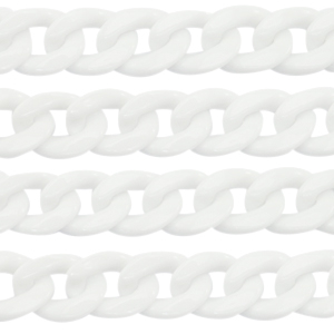 Catena in acrilico 22mm bianco
