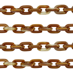 Catena in acrilico 15mm marrone