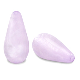 Perline Polaris Elements a forma di goccia Mosso lucida lilac pastello
