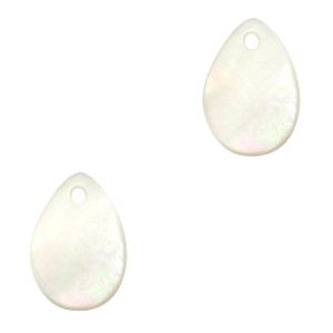 Pendenti di conchiglia prodotti speciali goccia bianco (colore naturale)