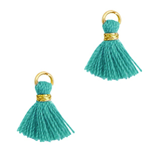 Nappine 1cm oro-verde giada