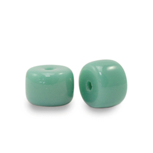 Perline di vetro rondelle 6mm verde malachite
