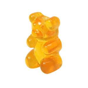 Pendenti in resina orso gommoso giallo