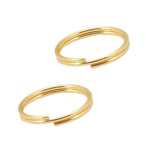 Componenti in acciaio inossidabile anellino bris&egrave; 10mm oro