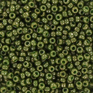 Rocailles Miyuki 11/0 Opaque luster kaki green 11-2539L